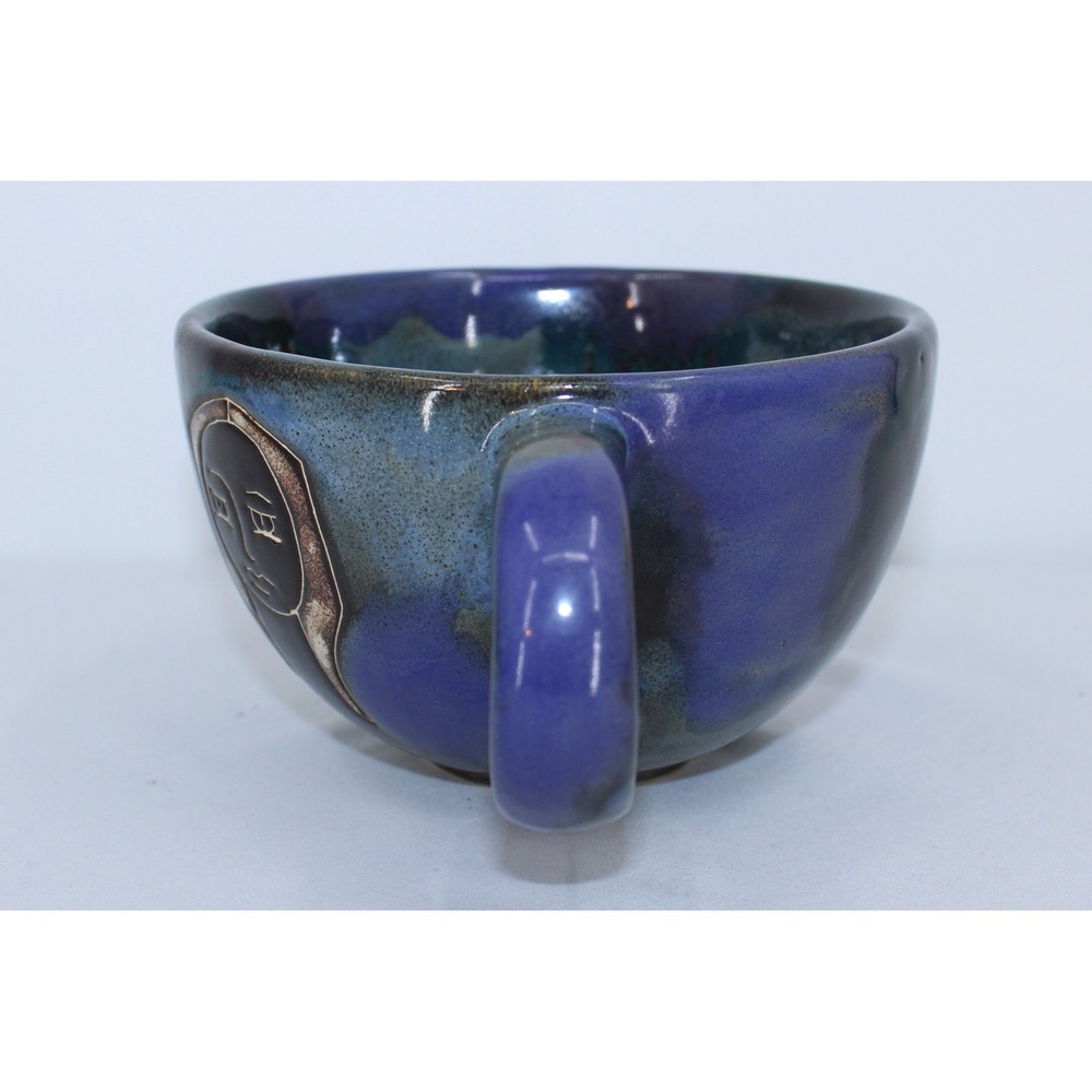 Unique Design by Mara Mexico Ceramic Hand Painted Glaze Art Coffee Tea Cup - Picture 4 of 7